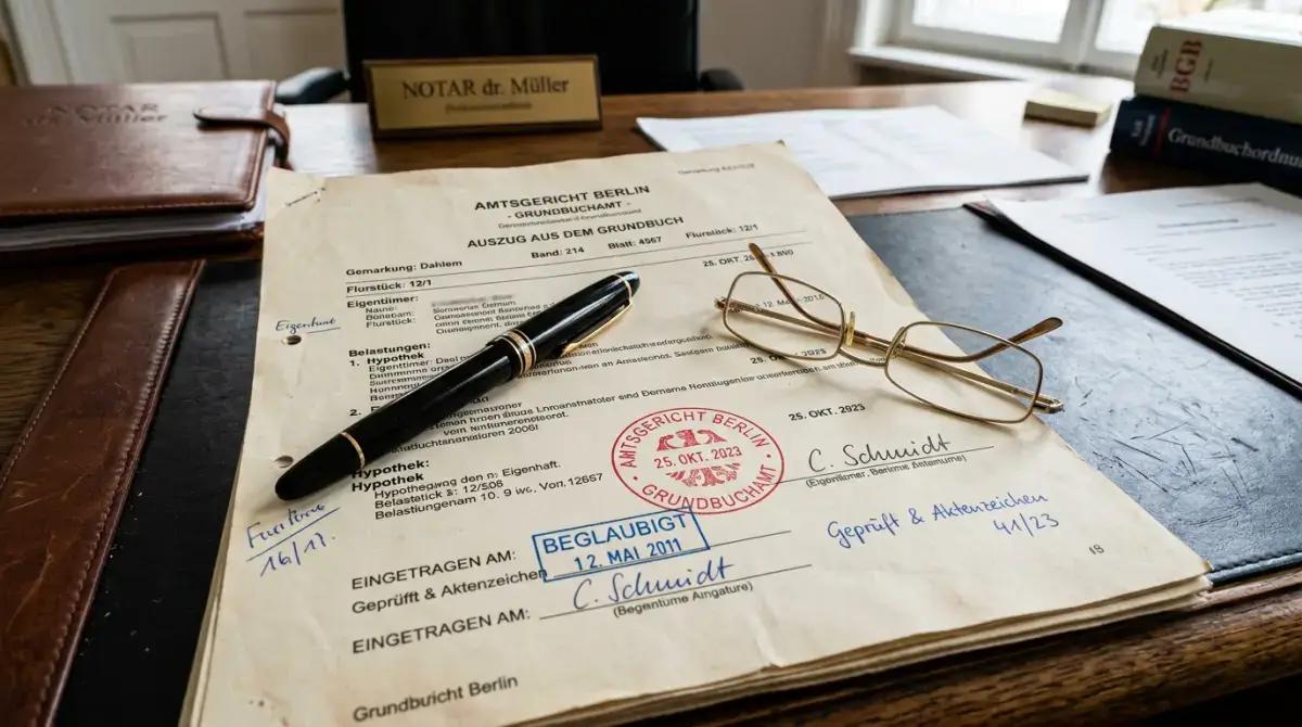 Grundbuch-Abteilungen erklärt